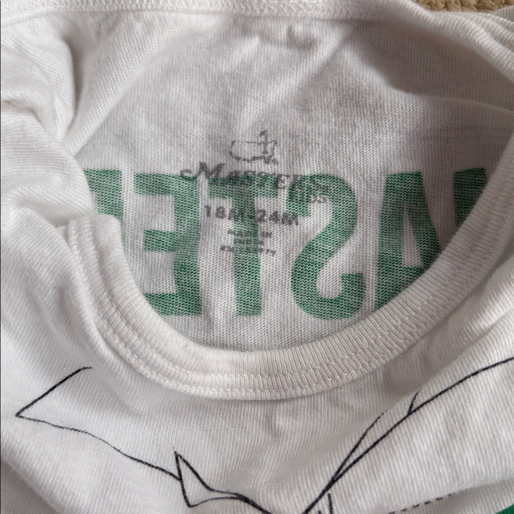 Masters White and Green Kids One-Piece Romper - Picture 3 of 5